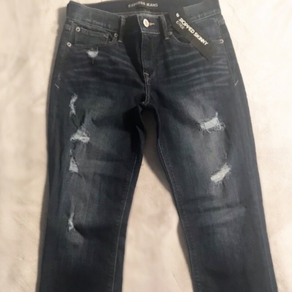 Express Ripped Skinny Jeans